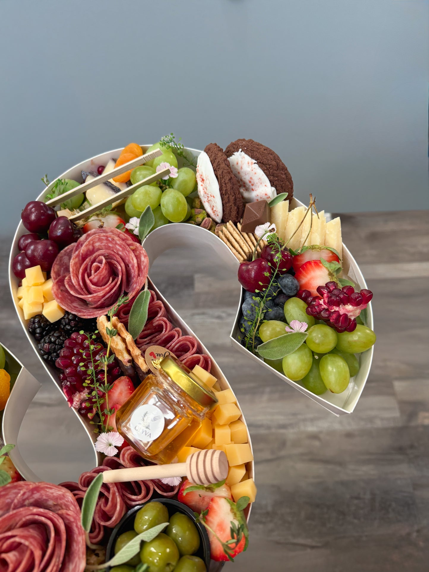 CHARCUTERIE IN A LETTER OR NUMBER